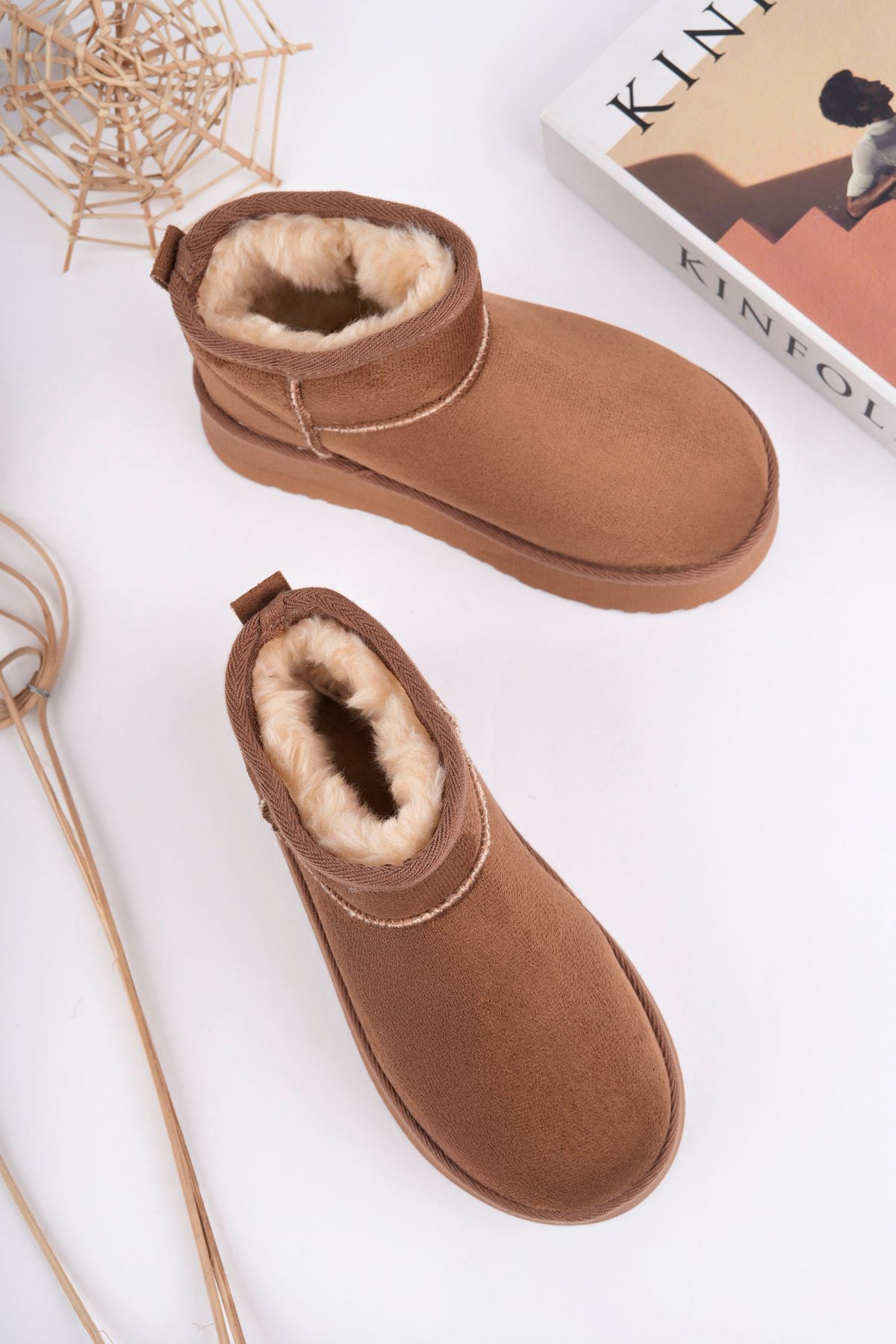 Freemax Çocuk Termal Yünlü Ev Bot Uggm.304 TABA