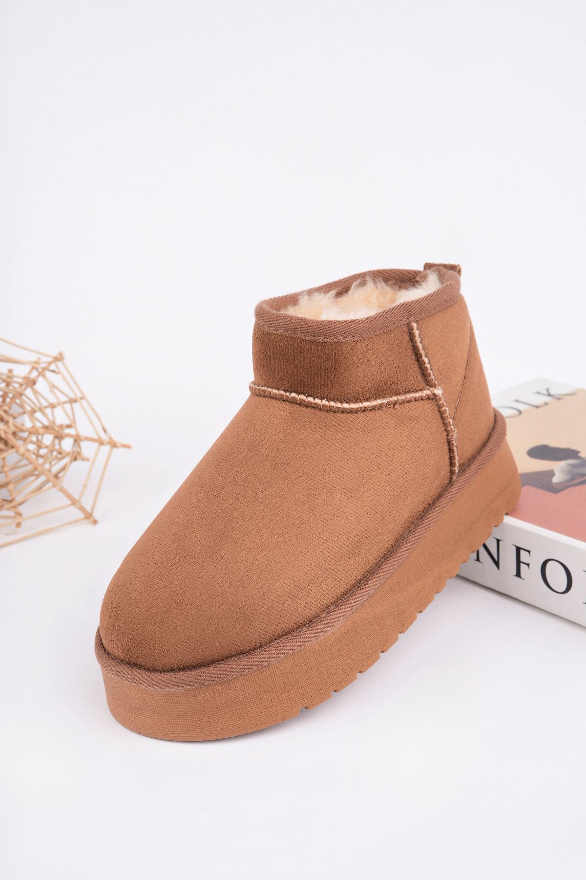 Freemax Çocuk Termal Yünlü Ev Bot Uggm.304 TABA