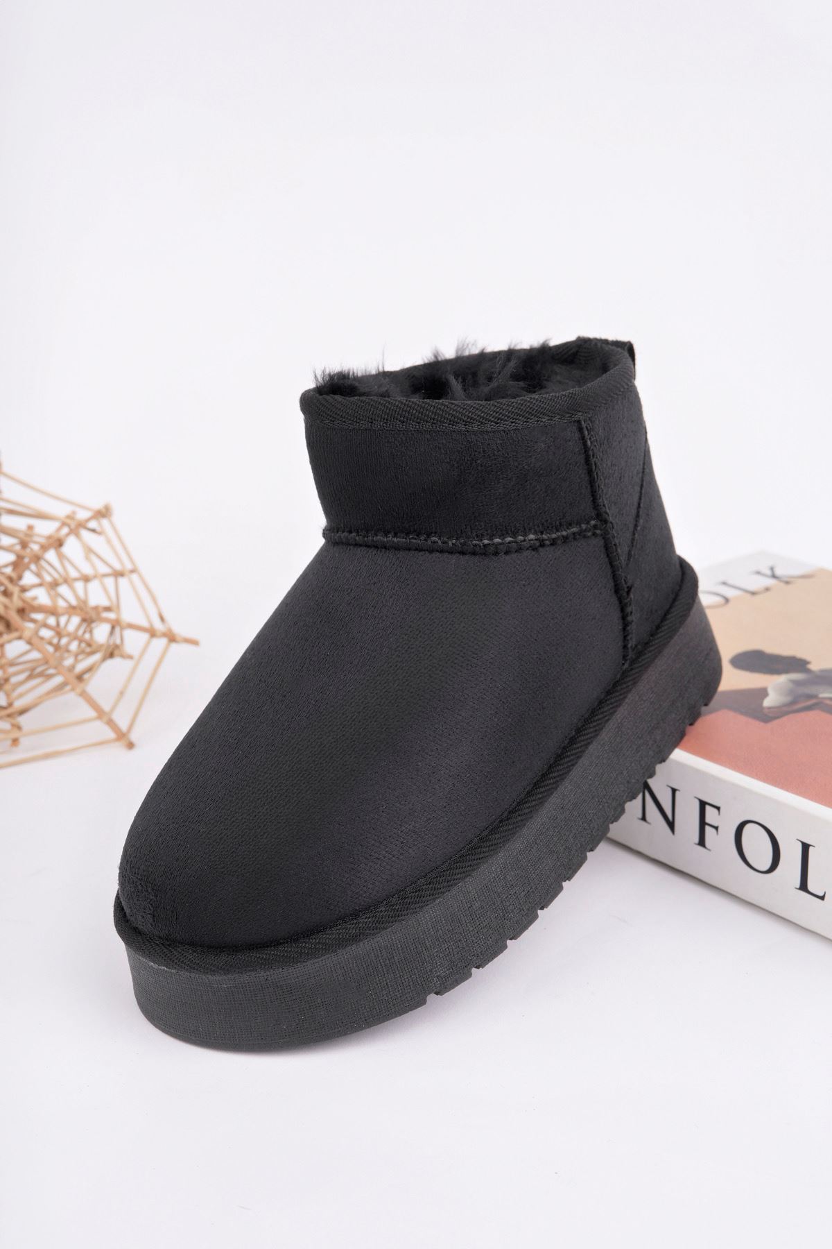 Freemax Çocuk Termal Yünlü Ev Bot Uggm.304 SİYAH