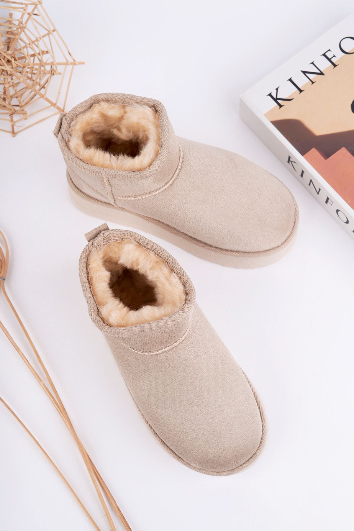 Freemax Çocuk Termal Yünlü Ev Bot Uggm.304 Bej