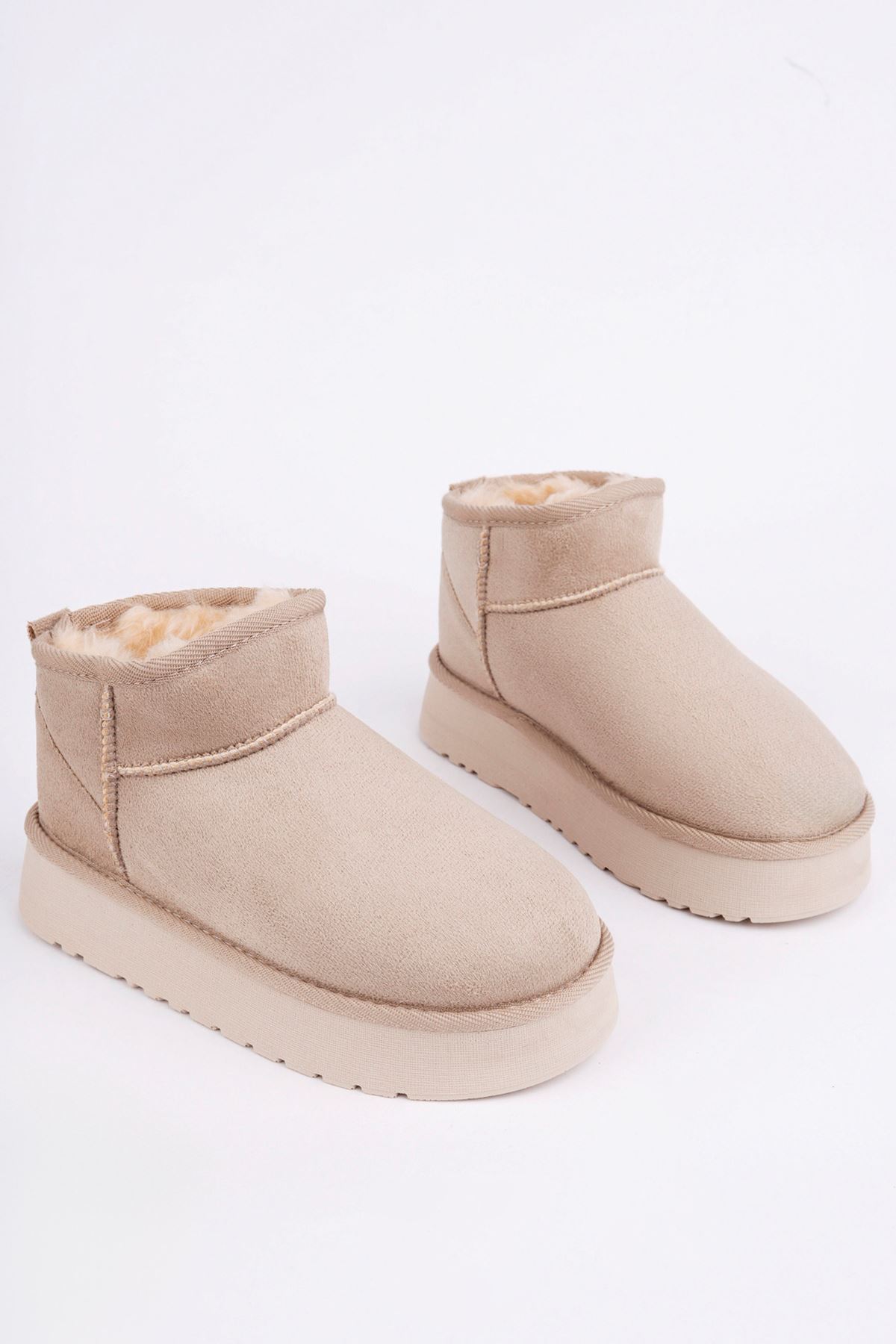 Freemax Çocuk Termal Yünlü Ev Bot Uggm.304 Bej