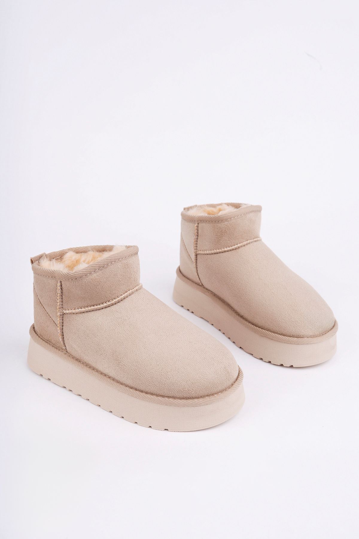 Freemax Çocuk Termal Yünlü Ev Bot Uggm.304 Bej