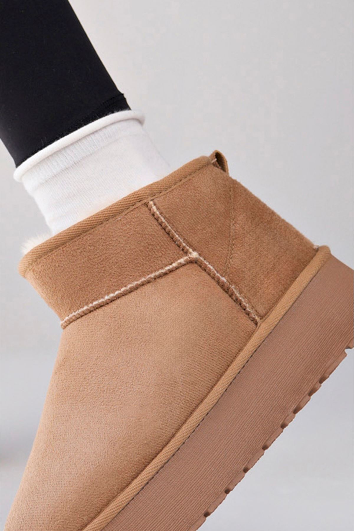 Freemax Çocuk Termal Yünlü Ev Bot Uggm.304 Vizon