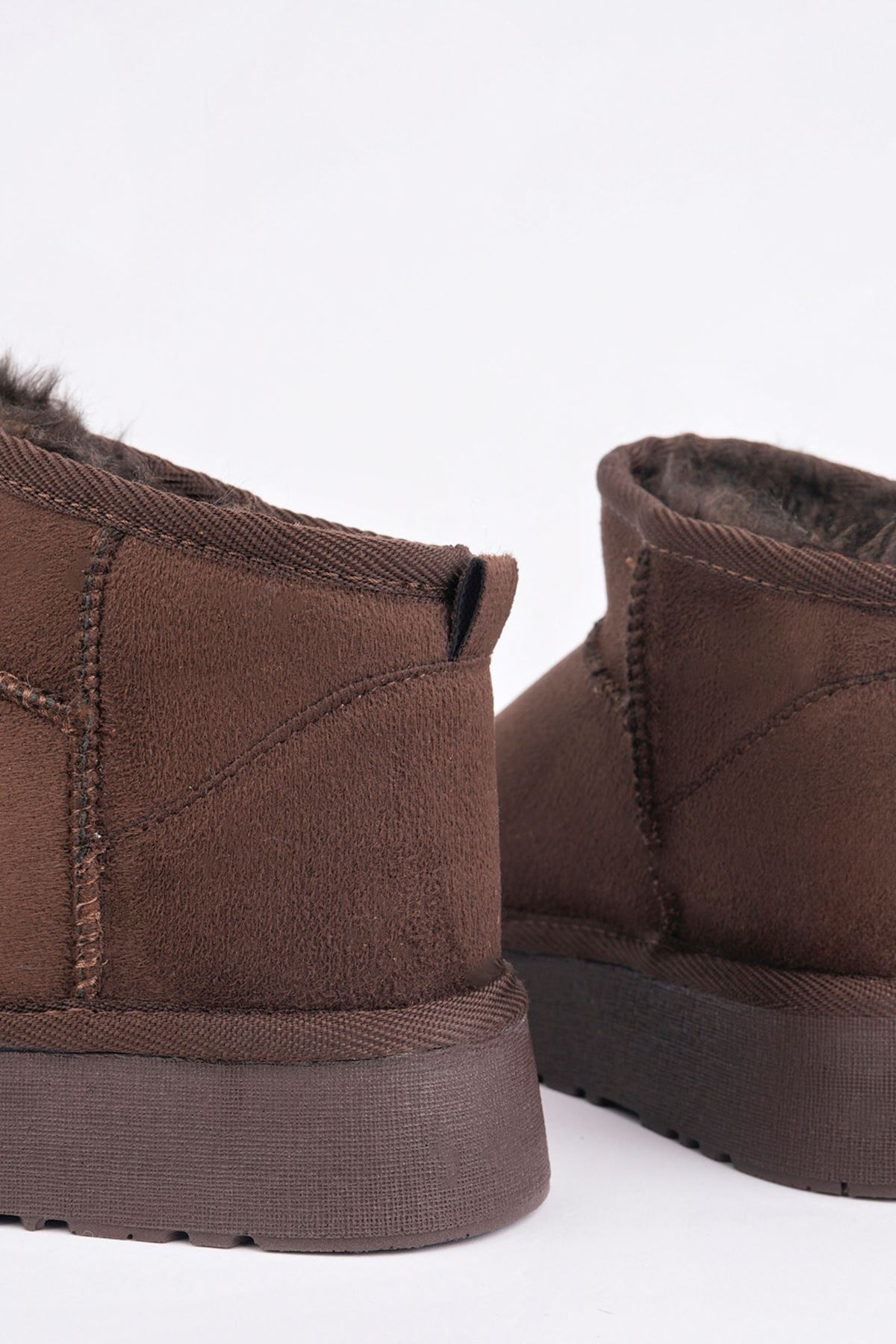 Freemax Çocuk Termal Yünlü Ev Bot Uggm.304 Kahverengi