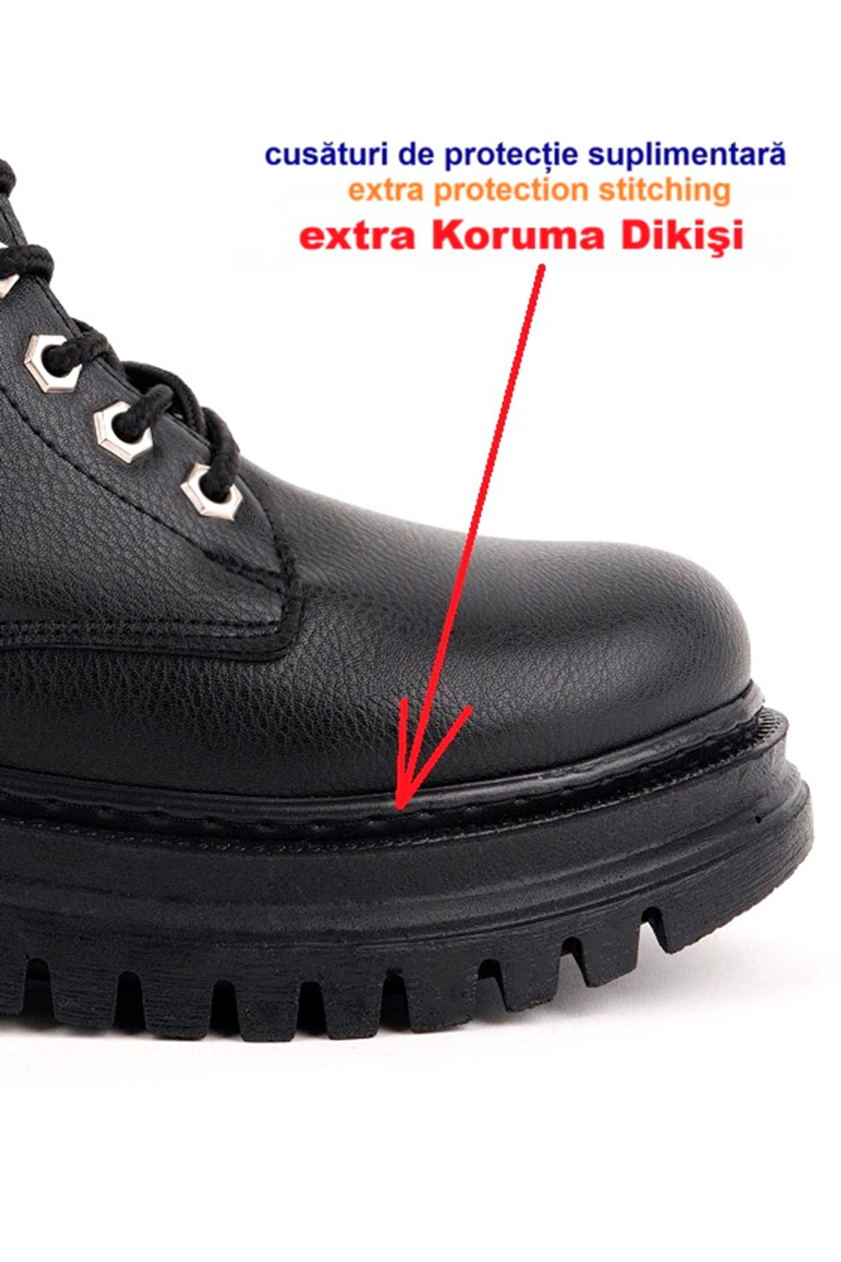 Freemax Su Geçirmez İçi Kürklü Fermuarlı Çok Hafif Dikişli Taban Garantili Kışlık Kadın Bot Freemax.ZEN.BOT.2225 Siyah