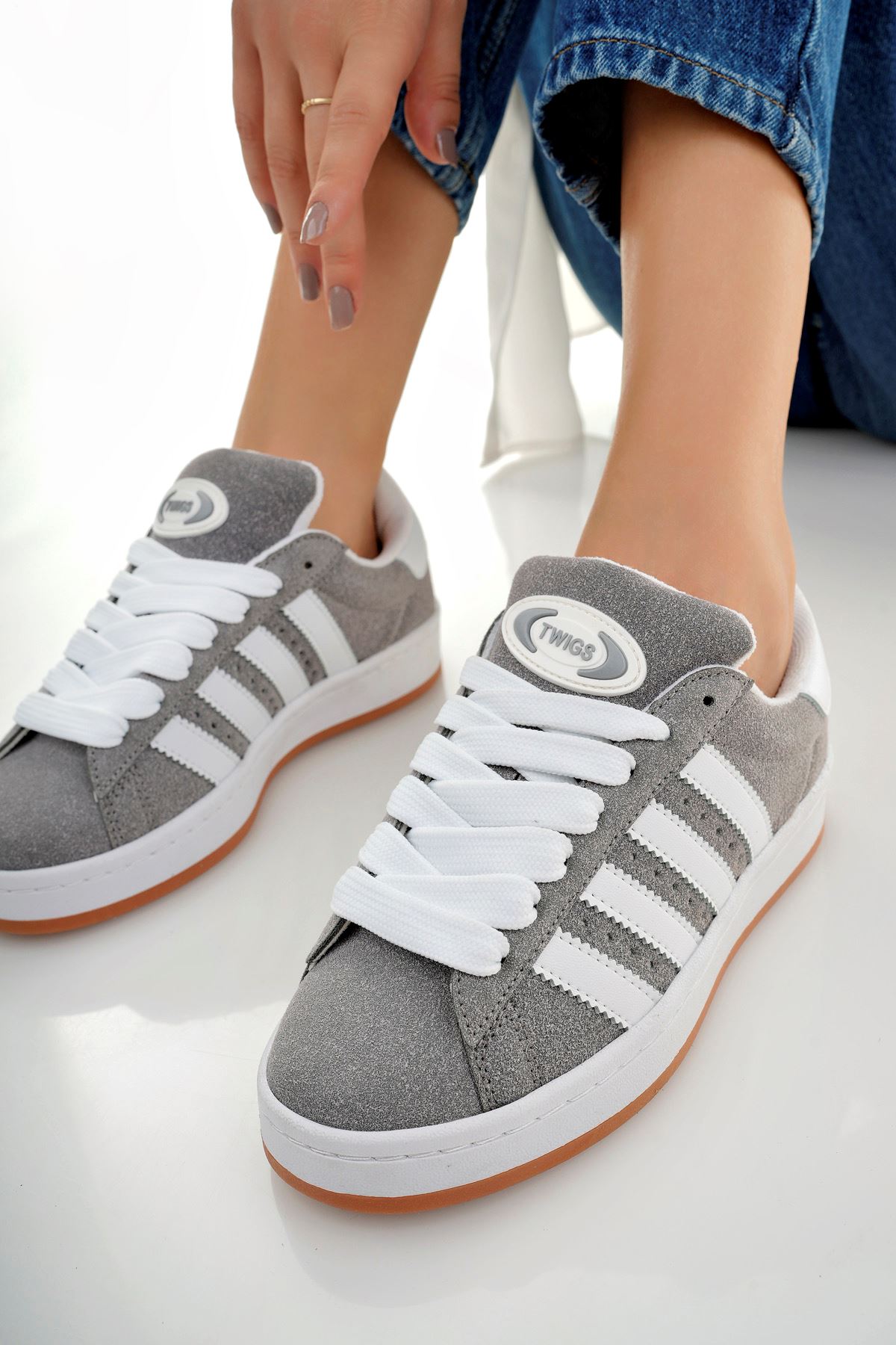 Freemax Campus Unisex Garantili Sneaker Spor Ayakkabı. FÜME