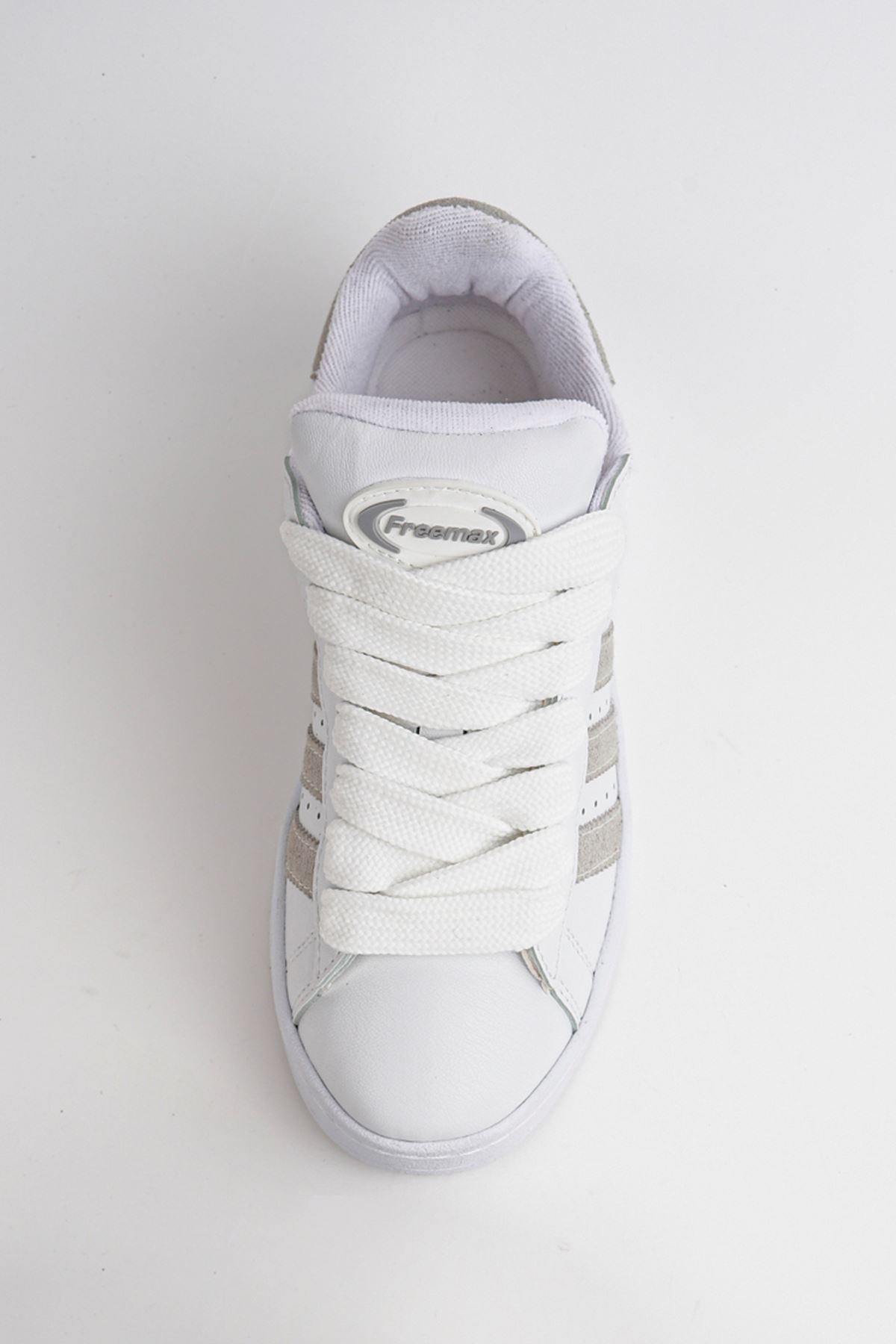 Freemax Unisex Garantili Sneaker Spor Ayakkabı. Beyaz Buz