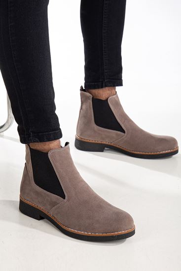 Freemax Unisex Ortopedik iç Tabanlık Suya Dayanıklı Chelsea Bot Garantili ÜrünFreemax.30141 Süet Taş