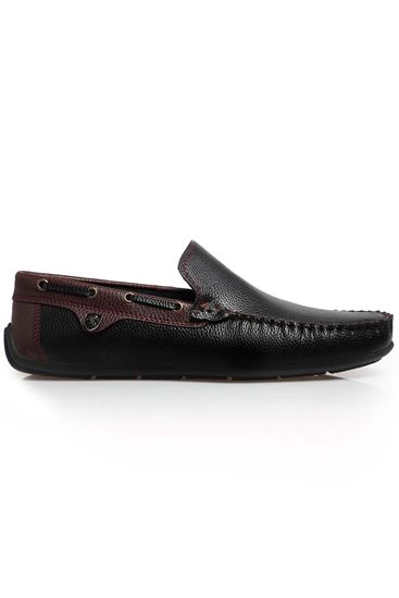 Freemax Erkek Rog Loafer Ayakkabı Rog.227 Siyah Bordo