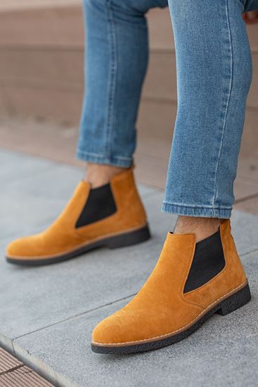 Freemax Unisex Ortopedik iç Tabanlık Suya Dayanıklı Chelsea Bot Garantili ÜrünFreemax.30141 Süet Tarçın