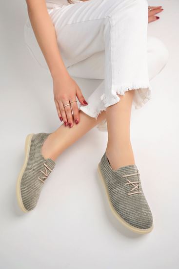 Freemax Kadın Rahat Slikon Taban Günlük Babet Ayakkabı Ppl.200 Taş