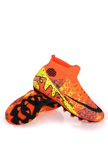 Freemax Laliga Air Çoraplı Krampon Futbol Ayakkabısı L501 Orange Siyah