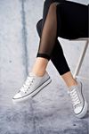 Freemax Kadın Hafif Keten Esnek Taban Spor Sneaker Ayakkab Freemax 4100 Gri