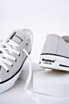 Freemax Kadın Hafif Keten Esnek Taban Spor Sneaker Ayakkab Freemax 4100 Gri