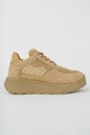 Freemax Kadın  Yazlık Fileli Spor Sneaker Yürüyüş Hafif Rahat Ayakkabı H30 CAMEL