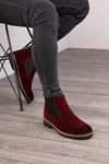 Freemax Unisex Ortopedik iç Tabanlık Suya Dayanıklı Chelsea Bot Garantili ÜrünFreemax.30141 Süet Bordo