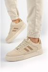 Freemax Unisex Garantili  Hafif Esnek Sağlam Sneaker Spor Ayakkabı Bej Kahve
