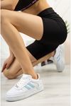 Freemax Unisex Garantili  Hafif Esnek Sağlam Sneaker Spor Ayakkabı Beyaz Mavi