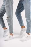 Freemax Unisex Garantili  Hafif Esnek Sağlam Sneaker Spor Ayakkabı Beyaz Oranj