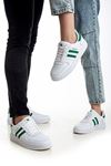 Freemax Unisex Garantili  İç Tabanlık Hafif Esnek Sağlam Sneaker Spor Ayakkabı 2023.178 Beyaz Yeşil