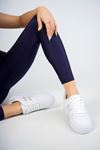 Freemax Unisex Garantili  İç Tabanlık Hafif Esnek Sağlam Sneaker Spor Ayakkabı 2023.178 Beyaz Kum