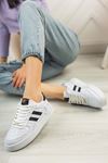 Freemax Unisex Garantili  Hafif Esnek Sağlam Sneaker Spor Ayakkabı Beyaz Siyah