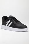 Freemax Unisex Garantili  İç Tabanlık Hafif Esnek Sağlam Sneaker Spor Ayakkabı 2023.178 Siyah Beyaz