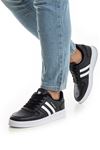 Freemax Unisex Garantili  İç Tabanlık Hafif Esnek Sağlam Sneaker Spor Ayakkabı 2023.178 Siyah Beyaz
