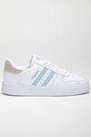 Freemax Unisex Garantili  İç Tabanlık Hafif Esnek Sağlam Sneaker Spor Ayakkabı 2023.178 Beyaz Mavi