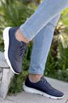 Freemax Erkek İç Dış Hakiki Deri Eva  Jel İç Taban Spor Sneaker Ayakkabı LSNS.HD 355 Lacivert