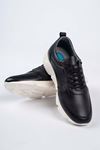 Freemax Erkek İç Dış Hakiki Deri Eva  Jel İç Taban Spor Sneaker Ayakkabı LSNS.HD 455 Siyah