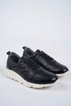 Freemax Erkek İç Dış Hakiki Deri Eva  Jel İç Taban Spor Sneaker Ayakkabı LSNS.HD 455 Siyah