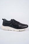 Freemax Erkek İç Dış Hakiki Deri Eva  Jel İç Taban Spor Sneaker Ayakkabı LSNS.HD 455 Siyah