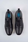 Freemax Erkek İç Dış Hakiki Deri Eva  Jel İç Taban Spor Sneaker Ayakkabı LSNS.HD 455 Siyah
