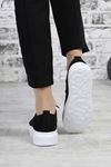Freemax Kadın Sneaker Spor Ayakkabı Abb.202 Nubuk Siyah Beyaz