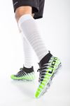 Freemax Unisex Çoraplı Krampon Futbol Ayakkabısı Yeşil Siyah