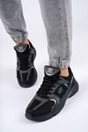 Freemax Unisex Anatomik Garantili Çok Hafif 270 gr Esnek Rahat Sneaker Konforlu Spor Ayakkabıı 2355 Siyah Füme