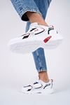 Freemax Unisex Anatomik Garantili Çok Hafif 270 gr Esnek Rahat Sneaker Konforlu Spor Ayakkabıı 2355 Beyaz Laci Kırmızı