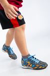 Freemax Unisex Çocuk Çoraplı Halı saha Futbol Ayakkabısı Dgn 2303 Füme Orange