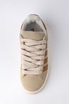 Freemax Unisex Garantili Sneaker Spor Ayakkabı. Bej Kahve