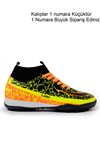Freemax Unisex Çoraplı Halı saha Futbol Ayakkabısı Freemax.1072 Sarı Turuncu
