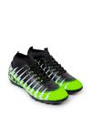 Freemax Unisex Çoraplı Halı saha Futbol Ayakkabısı Freemax.1452 Yeşil Siyah