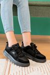 Freemax Kadın Anatomik Garantili Çok Hafif Esnek Rahat Sneaker Spor Ayakkabıı 2452 Siyah