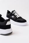 Freemax Kadın Anatomik Garantili Çok Hafif Esnek Rahat Sneaker Spor Ayakkabıı 2452 Siyah Beyaz