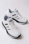 Freemax Unisex Anatomik Garantili Çok Hafif Esnek Rahat Sneaker Spor Ayakkabıı 2466 Beyaz Siyah