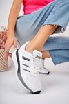 Freemax Unisex Anatomik Garantili Çok Hafif Esnek Rahat Sneaker Spor Ayakkabıı 2466 Beyaz Siyah