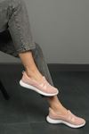 Freemax Kadın Spor Sneaker Babet Esnek, Yumuşak, Hafif, Günlük Ayakkabı Drg.223 Pudra